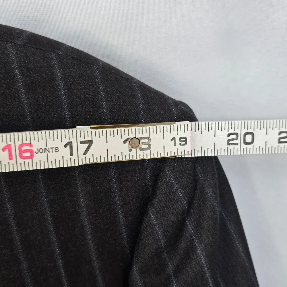 Canali Blazer Sport Coat Pinstripe Made‎ in Italy 100% Wool Bemberg Men Size 54